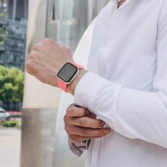 Curea Apple Watch 1/2/3/4/5/6/7/8/SE - 38/40/41 MM - M - Braided Loop Casey Studios Casey Studios - Pink Pink