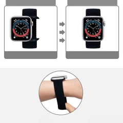 Curea Apple Watch 1/2/3/4/5/6/7/8/SE/Ultra - 42/44/45/49 MM - L - Braided Loop Casey Studios Casey Studios - Charcoal Charcoal