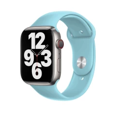 Curea Apple Watch 1/2/3/4/5/6/7/8/SE - 38/40/41 MM - M / L - Silicone Sport Casey Studios Casey Studios - Yellow Baby Blue 