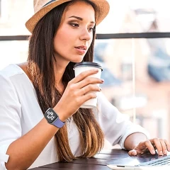 Curea Apple Watch 1/2/3/4/5/6/7/8/SE - 38/40/41 MM - M / L - Silicone Sport Casey Studios Casey Studios - Mauve Mauve
