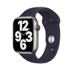 Curea Apple Watch 1/2/3/4/5/6/7/8/SE - 38/40/41 MM - M / L - Silicone Sport Casey Studios Casey Studios - Yellow Midnight Blue 