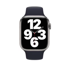 Curea Apple Watch 1/2/3/4/5/6/7/8/SE - 38/40/41 MM - M / L - Silicone Sport Casey Studios Casey Studios - Midnight Blue Midnight Blue