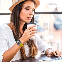 Curea Apple Watch 1/2/3/4/5/6/7/8/SE - 38/40/41 MM - M / L - Silicone Sport Casey Studios Casey Studios - Yellow Yellow