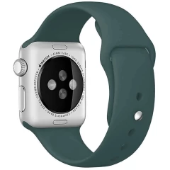 Curea Apple Watch 1/2/3/4/5/6/7/8/SE - 38/40/41 MM - S /m - Silicone Sport Casey Studios Casey Studios - Dark Green Dark Green