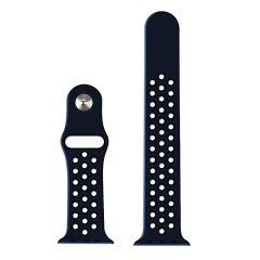Curea Apple Watch 1/2/3/4/5/6/7/8/SE/Ultra - 42/44/45/49 MM - M / L - Sport Loop Casey Studios Casey Studios - Midnight Blue/black