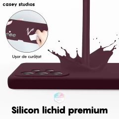 Husa Samsung Galaxy A53 Casey Studios Premium Soft Silicone Burgundy