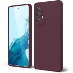 Husa Samsung Galaxy A53 Casey Studios Premium Soft Silicone Burgundy 