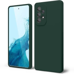 Husa Samsung Galaxy A53 Casey Studios Premium Soft Silicone Dark Marine Green 