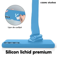 Husa Samsung Galaxy S22 Plus Casey Studios Premium Soft Silicone Cadet Blue