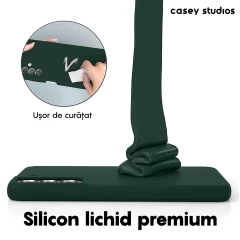 Husa Samsung Galaxy S22 Plus Casey Studios Premium Soft Silicone Dark Marine Green
