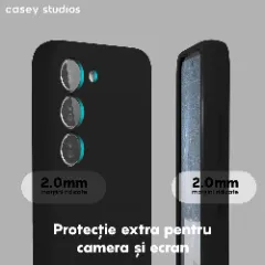 Husa Samsung Galaxy S23 Casey Studios Premium Soft Silicone Negru 