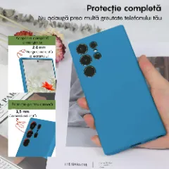 Husa Samsung Galaxy S23 Ultra Casey Studios Premium Soft Silicone Cadet Blue