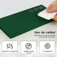 Husa Samsung Galaxy S23 Ultra Casey Studios Premium Soft Silicone Dark Marine Green