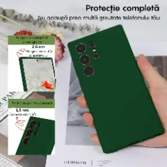 Husa Samsung Galaxy S23 Ultra Casey Studios Premium Soft Silicone Dark Marine Green