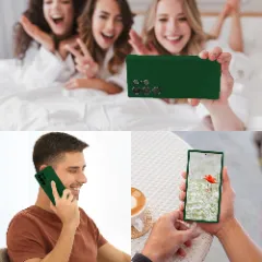 Husa Samsung Galaxy S23 Ultra Casey Studios Premium Soft Silicone Dark Marine Green