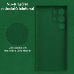 Husa Samsung Galaxy S23 Ultra Casey Studios Premium Soft Silicone Dark Marine Green