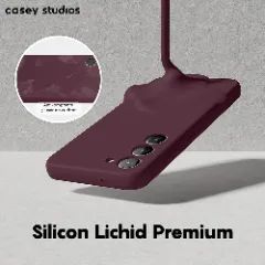 Husa Samsung Galaxy S23 Plus Casey Studios Premium Soft Silicone Burgundy