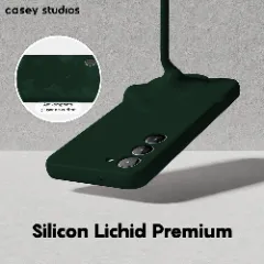 Husa Samsung Galaxy S23 Plus Casey Studios Premium Soft Silicone Dark Marine Green