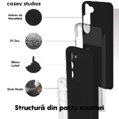 Husa Samsung Galaxy S23 Plus Casey Studios Premium Soft Silicone Negru
