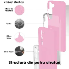 Husa Samsung Galaxy S23 Plus Casey Studios Premium Soft Silicone Roz