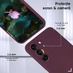 Husa Samsung Galaxy S22 Casey Studios Premium Soft Silicone Burgundy