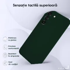 Husa Samsung Galaxy S22 Casey Studios Premium Soft Silicone Dark Marine Green