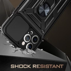 Husa pentru iPhone 12 Pro Max - Techsuit CamShield Series - Black Negru