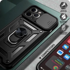 Husa pentru iPhone 12 Pro Max - Techsuit CamShield Series - Black Negru