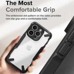 Husa pentru iPhone 15 Pro - Ringke Fusion X Design - Camo Black Camo Black