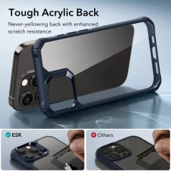Husa pentru iPhone 15 Pro Max - ESR Air Armor - Clear Dark Blue Albastru