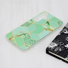 Husa pentru Samsung Galaxy S24 Plus - Techsuit Marble Series - Green Hex Verde