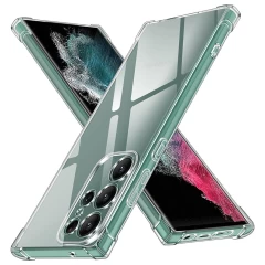 Husa pentru Samsung Galaxy S22 Ultra 5G - Techsuit Shockproof Clear Silicone - Clear transparenta