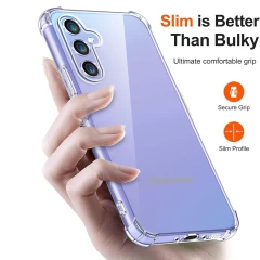 Husa pentru Samsung Galaxy A15 4G / A15 5G - Techsuit Shockproof Clear Silicone - Clear transparenta