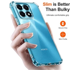 Husa pentru Honor X8a - Techsuit Shockproof Clear Silicone - Clear transparenta