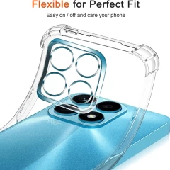Husa pentru Honor X8a - Techsuit Shockproof Clear Silicone - Clear transparenta
