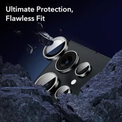 Folie Camera pentru Samsung Galaxy S24 Ultra (set 2) - ESR Lens Protector Tempered Glass - Black Negru
