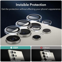 Folie Camera pentru Samsung Galaxy S24 Ultra (set 2) - ESR Lens Protector Tempered Glass - Clear transparenta