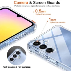 Husa pentru Samsung Galaxy A25 5G - Techsuit Shockproof Clear Silicone - Clear transparenta
