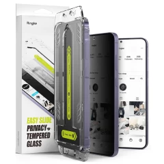 Folie pentru Samsung Galaxy S24 (set 2) - Ringke Easy Slide Tempered Glass - Privacy transparenta