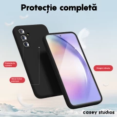 Husa Samsung Galaxy A54 Casey Studios Premium Soft Silicone Negru