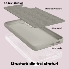 Husa Samsung Galaxy A14 4G/5G Casey Studios Premium Soft Silicone Gri