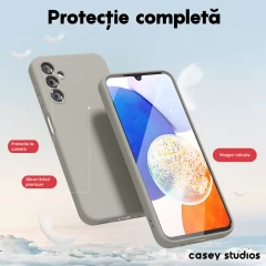 Husa Samsung Galaxy A14 4G/5G Casey Studios Premium Soft Silicone Gri