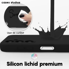Husa Samsung Galaxy A14 4G/5G Casey Studios Premium Soft Silicone Negru