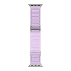 Curea Textil Alpine Loop compatibila cu Apple Watch SE/9/8/7/6/5/4/3/2/1 - 38/40/41MM CASEY STUDIOS, Ajustabila, Respirabila Mov Deschis