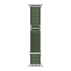 Curea Textil Alpine Loop compatibila cu Apple Watch Ultra 2/Ultra/SE/9/8/7/6/5/4/3/2/1 - 42/44/45/49MM CASEY STUDIOS, Ajustabila, Respirabila Verde Inchis