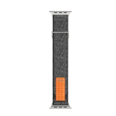 Curea Nailon Trail compatibila cu Apple Watch SE/9/8/7/6/5/4/3/2/1 - 38/40/41MM CASEY STUDIOS, Ajustabila, Respirabila, Material Textil Negru/gri