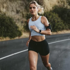 Curea Nailon Trail compatibila cu Apple Watch Ultra 2/Ultra/SE/9/8/7/6/5/4/3/2/1 - 42/44/45/49 MM CASEY STUDIOS, Ajustabila, Respirabila, Material Textil Negru