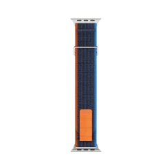 Curea Nailon Trail compatibila cu Apple Watch Ultra 2/Ultra/SE/9/8/7/6/5/4/3/2/1 - 42/44/45/49 MM CASEY STUDIOS, Ajustabila, Respirabila, Material Textil Albastru Inchis