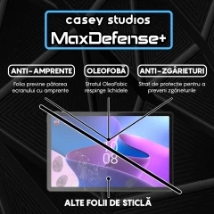 Folie Sticla CASEY STUDIOS? pentru Lenovo Tab P11 Pro Gen 2 2022 11.2? (TB-132FU), Full Glue, Sticla Securizata, Duritate Militara, Ultra HD, Protectie Profesionala Ecran 3D, Anti Zgarieturi, Anti Socuri, Transparenta Transparent