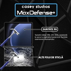Folie Sticla CASEY STUDIOS? pentru Samsung Galaxy Tab S9 FE Plus 5G/S9 Plus/S8 Plus/S7 Plus/S7 FE 12.5